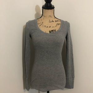 Long Sleeve Scoop Neck Top